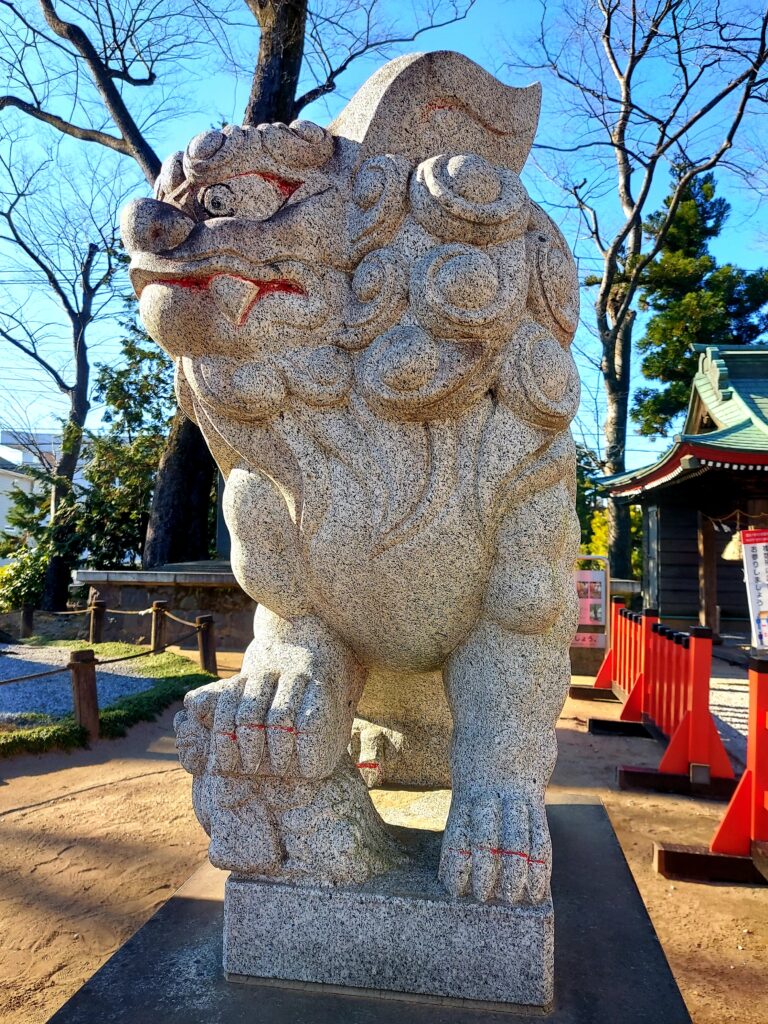 群馬県上野国総社神社の狛犬